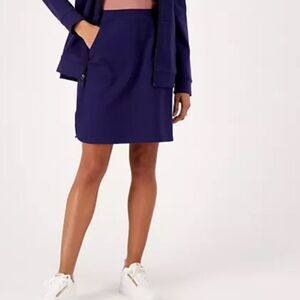 New Denim & Co Active French Terry Skort Sz Small